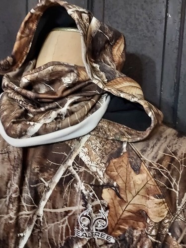 Realtree Edge Men's Pullover Sweatshirt Hooded Hoodie w/ Neck Gaiter 2XL - Picture 4 of 7
