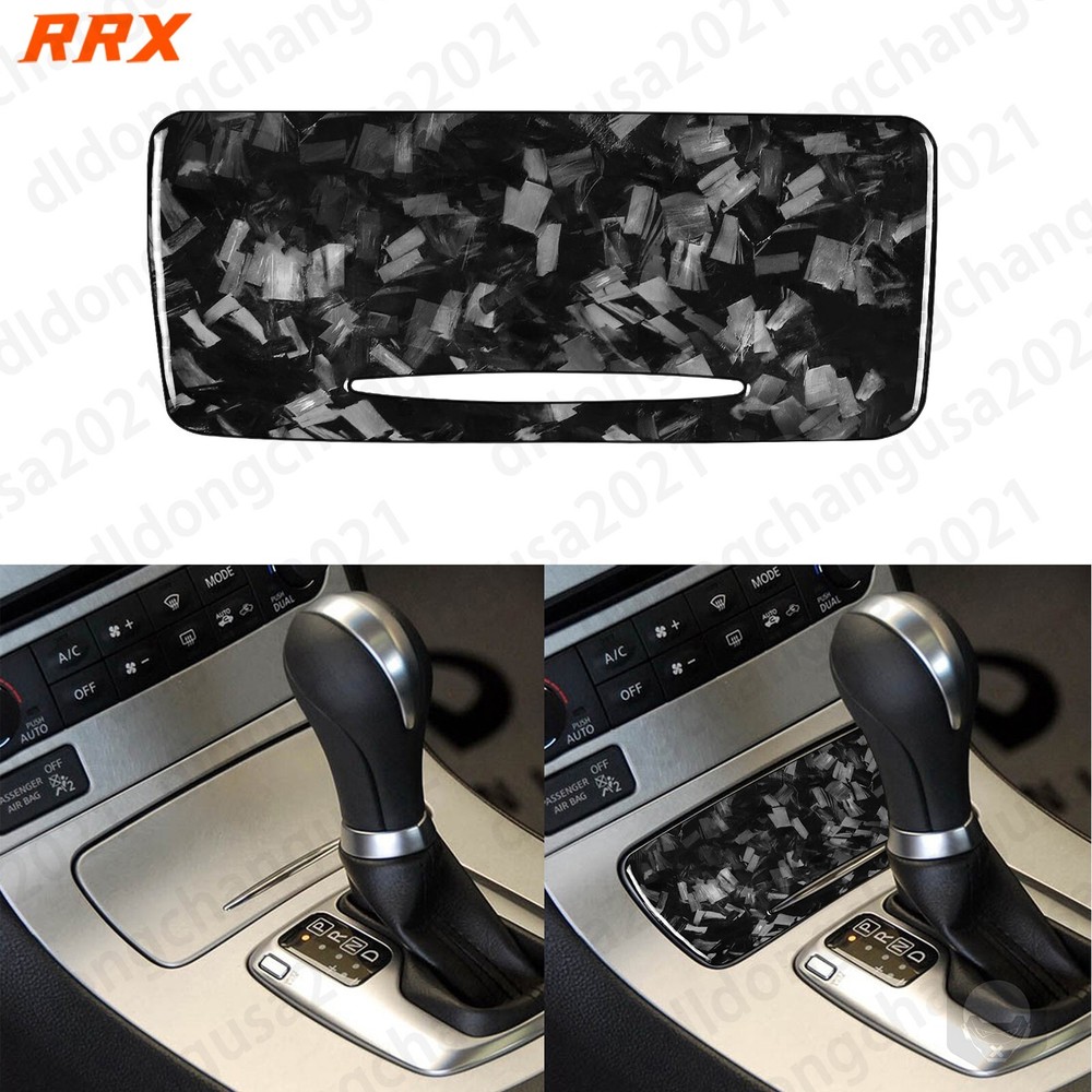 Forged Carbon Fiber Cigarette Lighter Panel Cover For Infiniti G25 G35 G37 Q60