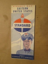 Standard Oil Road Map of Eastern United States 1954