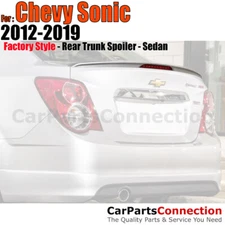 Painted Trunk Spoiler For 12-19 Chevy Sonic 4Dr WA636R SILVER ICE METALLIC