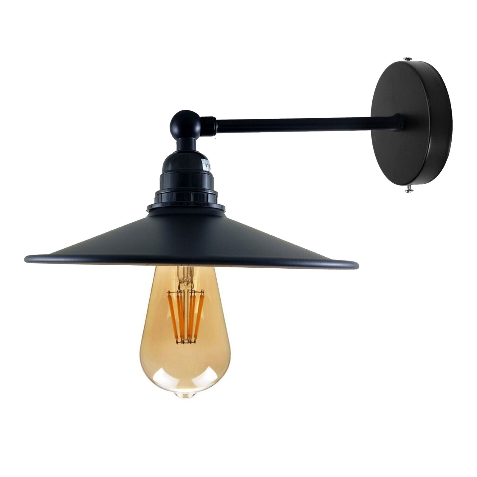 Vintage Retro Industrial Wall Lamp Shade Metal Lampshade Wall Sconce