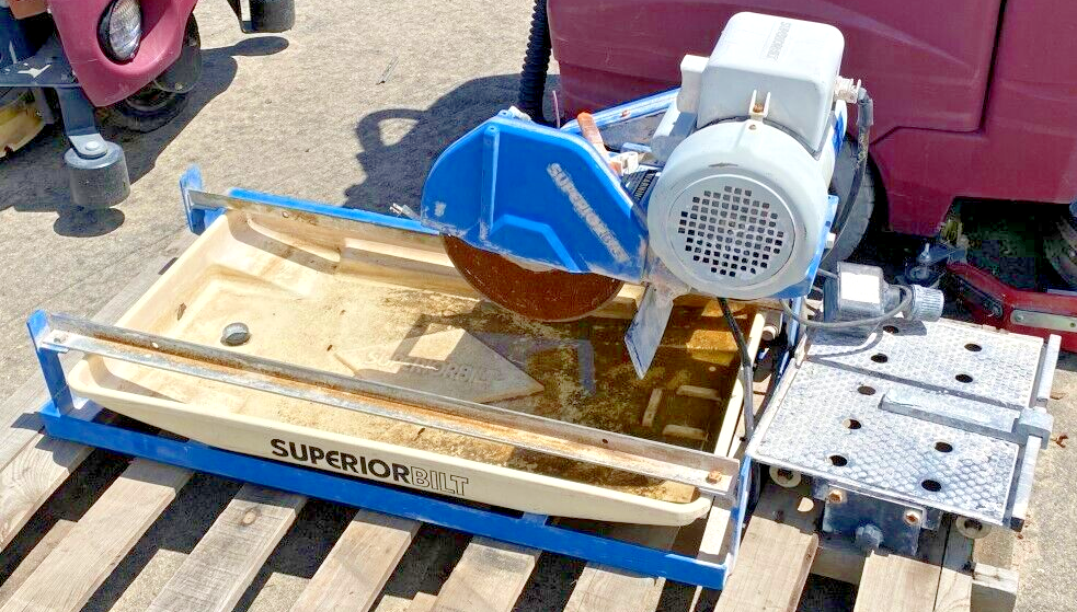 SuperiorBilt Wet Tile Saw with Stand eBay