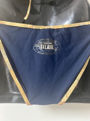 ALVIERO MARTINI 1^ CLASSE BIKINI COSTUME TRIANGOLO GEO BLU - Foto 6 di 6