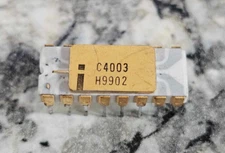 VINTAGE RARE Gray Intel C4003 Shift Register White Ceramic Collector MCS-4 C4004