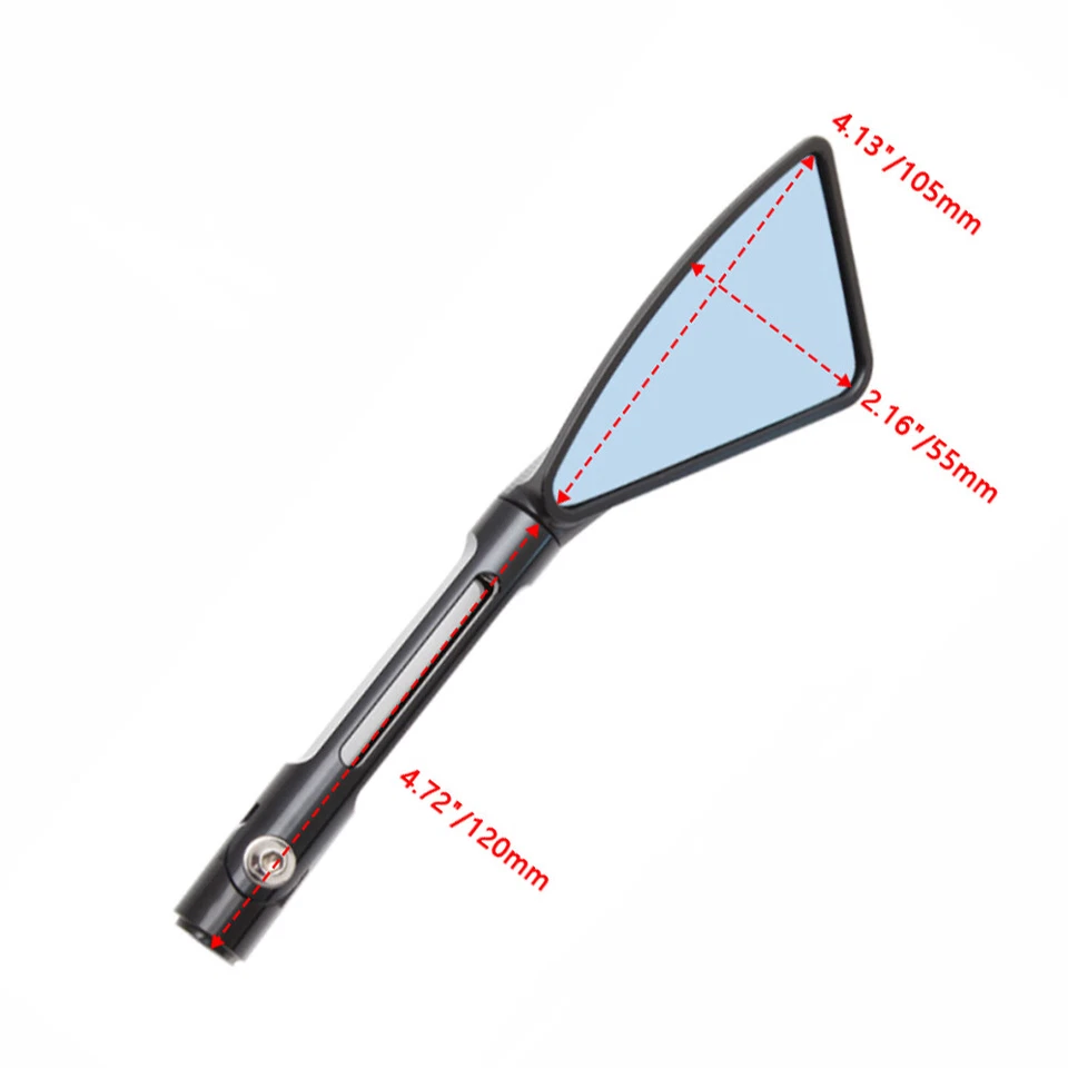 For Ducati Monster 696 797 800 900 1000 8mm 10mm Motorcycle CNC Rear View Mirror - Image 2 of 4