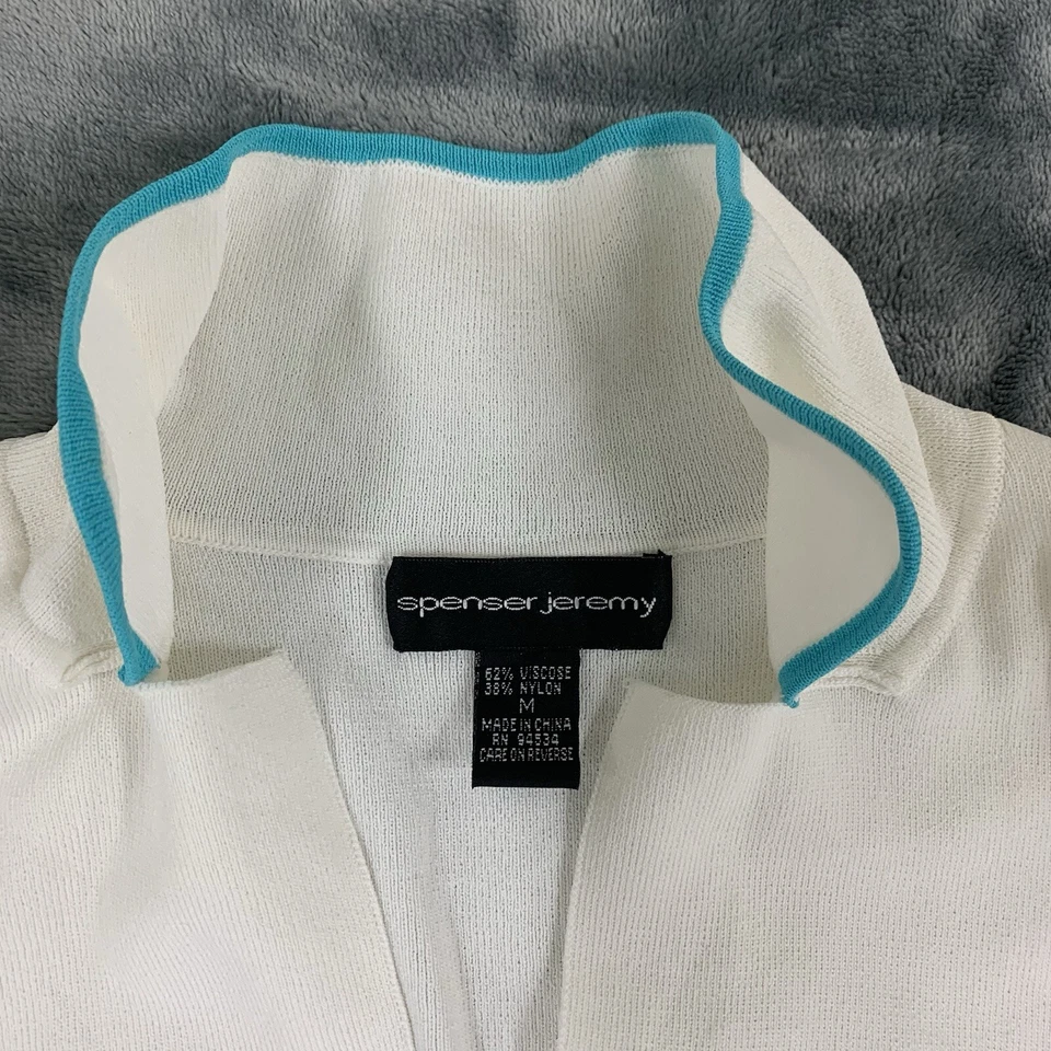 Suéter Cárdigan Spencer Jeremy Multicolor Borde Botón Frontal Talla M Foto 2 de 4