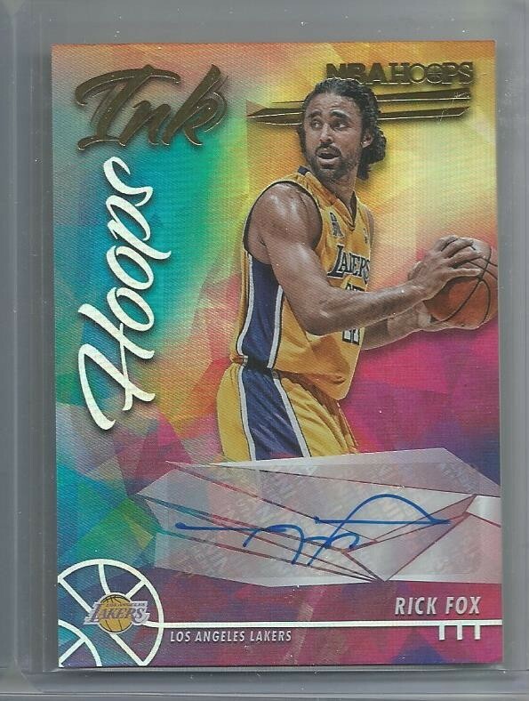 Rick Foxx Auto 2021/22 NBA Hoops Lakers Free Combined Shipping | eBay