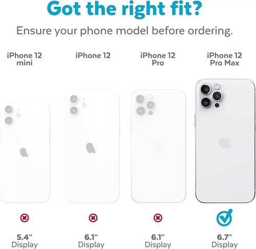 Official Genuine Original Speck (iPhone 12 Pro Max) Clear Case Slim Tough Cover - Picture 2 of 14