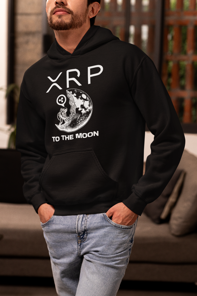 XRP Ripple To The Moon Crypto Currency gift, Hooded Sweat Shirt | eBay