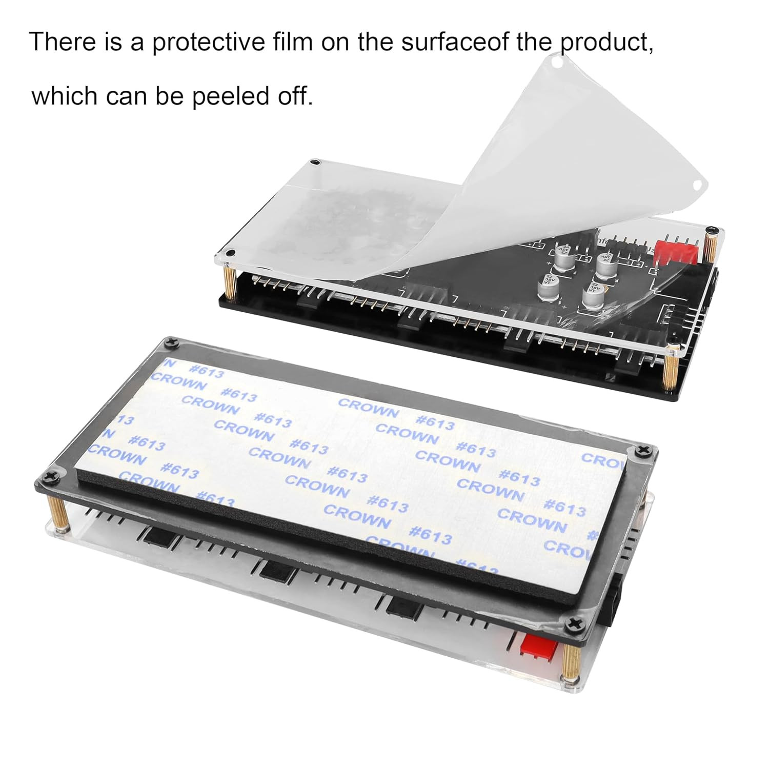 YACSEJAO Case Fan Hub, 12V 4Pin PWM + 4Pin RGB 2 in 1 Controller with SATA Power