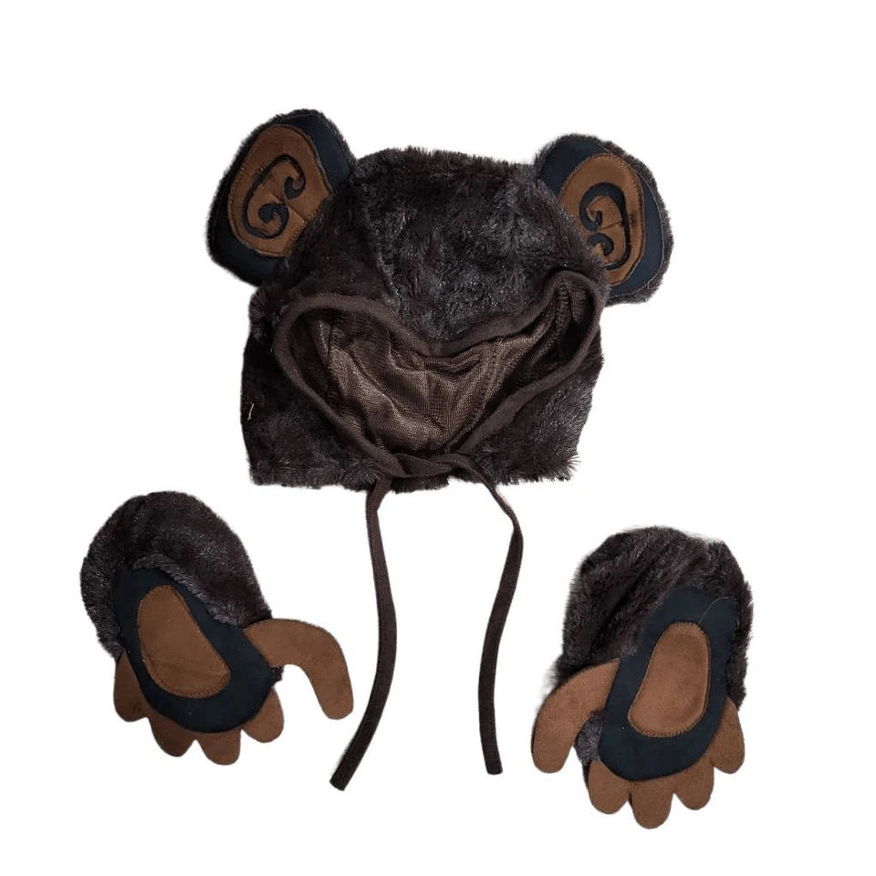 Monkey Infant Halloween costume dress up Brown Furry Plush 6-18 months - Image 4 of 4