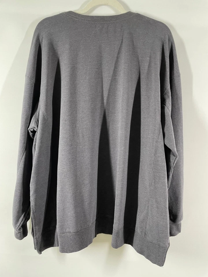 Sudadera holgada Wildfox gris arco iris declaración "EASY DOES IT" talla 2XL Foto 2 de 4