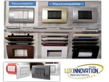 PLACCHE COMPATIBILI CON BTICINO LIVING LIGHT 3 4 7 MODULI IN VARI COLORI LN4703