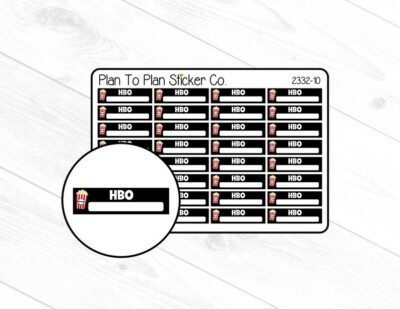 2332-10~~HBO TV Boxes Planner Stickers. | eBay