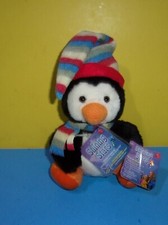 Russ Shining Stars Penguin in Hat Stuffed Plush New w/ Sealed Code Name a Star