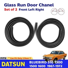 Clearance Glass Run Door Weatherstrip 2PC Fits Datsun Sunny B110 KB110 1200 2D