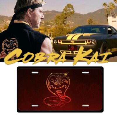 Cobrakai Cobra license plate frame Car Motorcycle Bike Key chain Luggage Tag