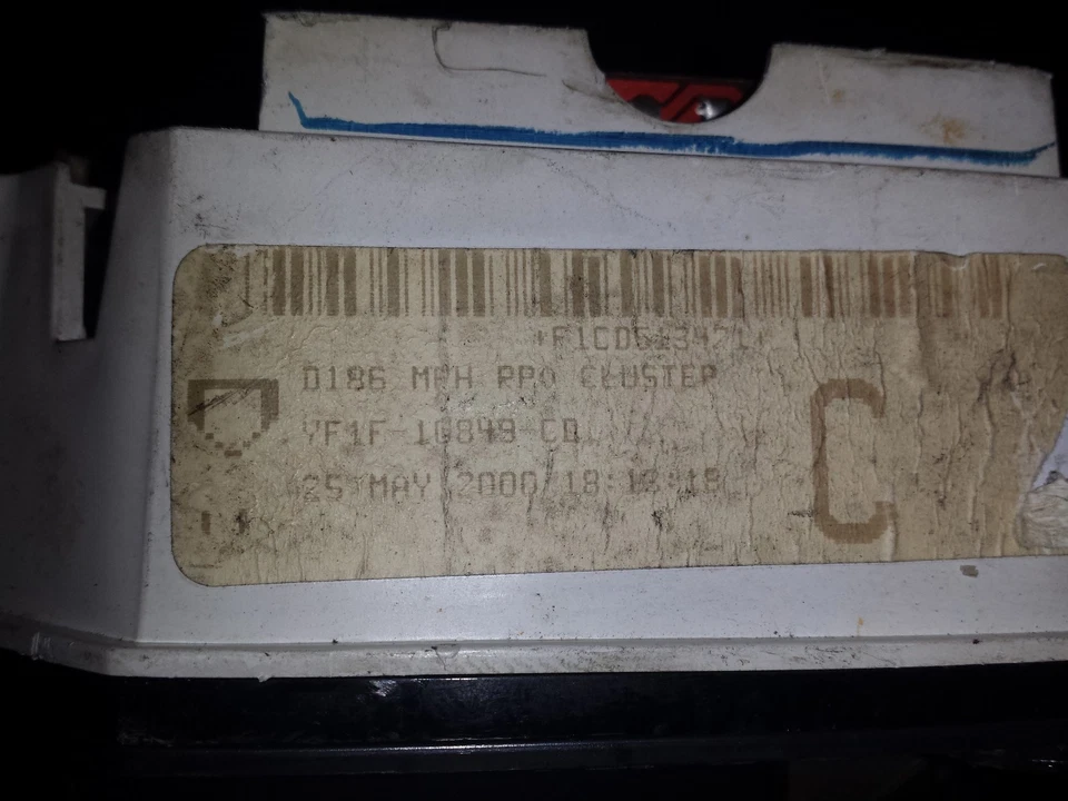 2000 Ford Taurus YF1F-10849-CD painel de instrumentos velocímetro mercúrio sable 106k - Imagem 3 de 3