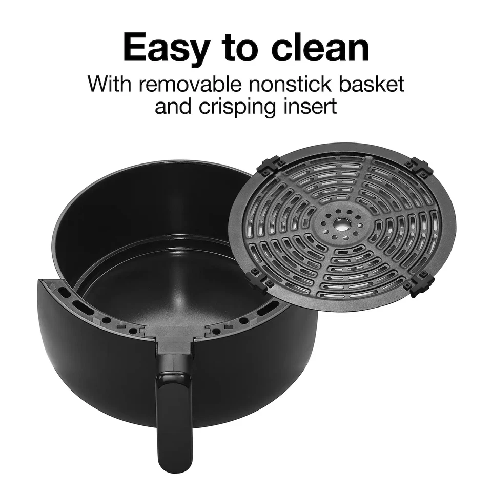 Proctor Silex #35055. Freidora de aire de 2,2 cuartos de galón, cesta antiadherente, 900 W. Foto 3 de 4