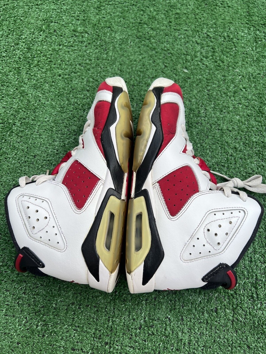 Air Jordan 6 Retro 7Y ホワイト/レッド カーマイン Nike Air Jordan 6 Retro Carmine Red White GS Size 7 Y