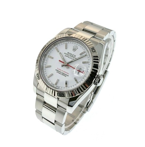36MM Rolex Turn-O-Graph Datejust Watch 18K/Acciaio inossidabile Ref #  116264 OYSTER | eBay
