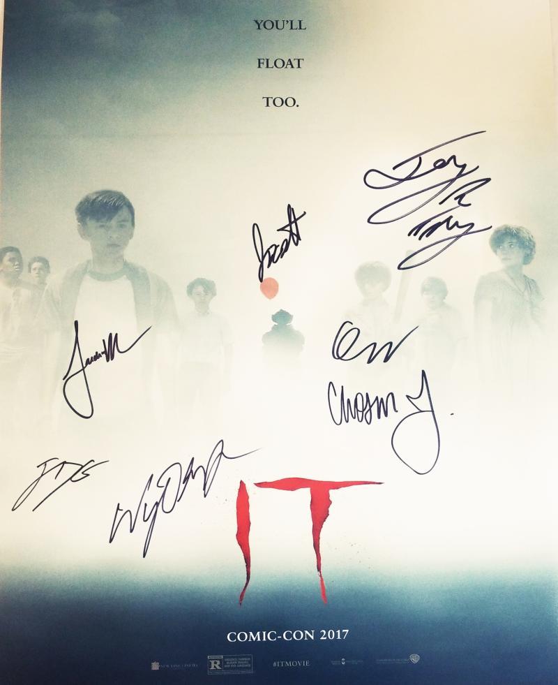 IT 7X CAST signed 16x20 Poster Finn Wolfhard Jack Dylan Grazer JSA