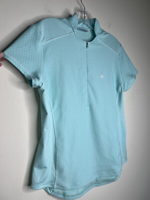 Pearl Izumi Sz L Womens Short Sleeve Cycling Biking Top Shirt Aqua