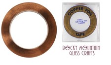 3/8" EDCO Copper Foil Tape For Stained Glass 36 yards Supplies 1mil Supplies