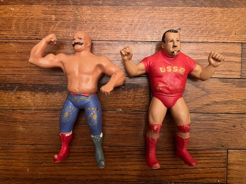 WWF LJN TAG TEAM IRON SHEIK NIKOLAI VOLKOFF WRESTL...
