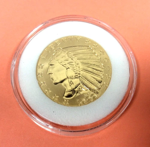 1929 LIBERTY INDIAN HALF EAGLE $5 Five Dollar Commemorative Gold Coin COPY p1
