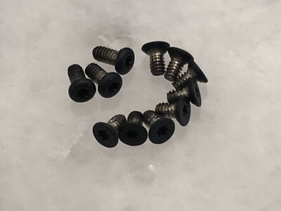 Matte Black T6 Torx Screws For Benchmade Bugout 535 Handle & Pocket Clip - 11pcs