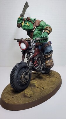 Dirt Bikaz Orks , large scale , resin print and paint ,display , collectable