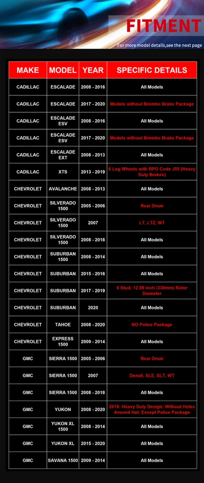 Front Drilled Brake Rotors Brakes Pads Fit Chevy SILVERADO 1500 GMC SIERRA 1500 Foto 2 de 4