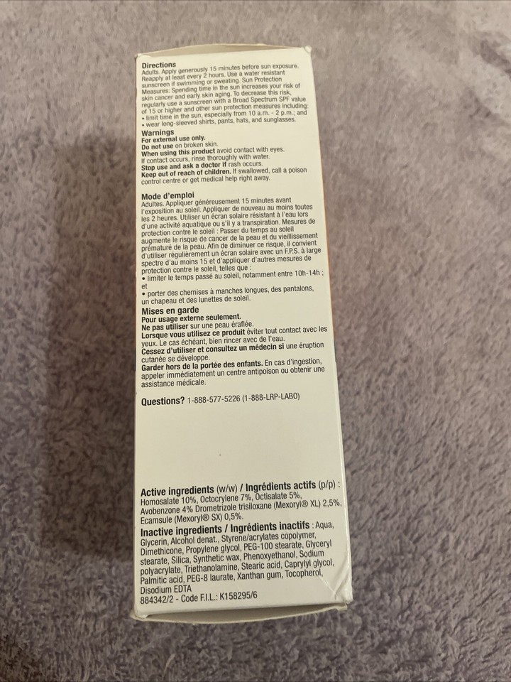 La Roche Posay Anthelios XL 60 SPF Mexoryl UVB UVA Face & Body