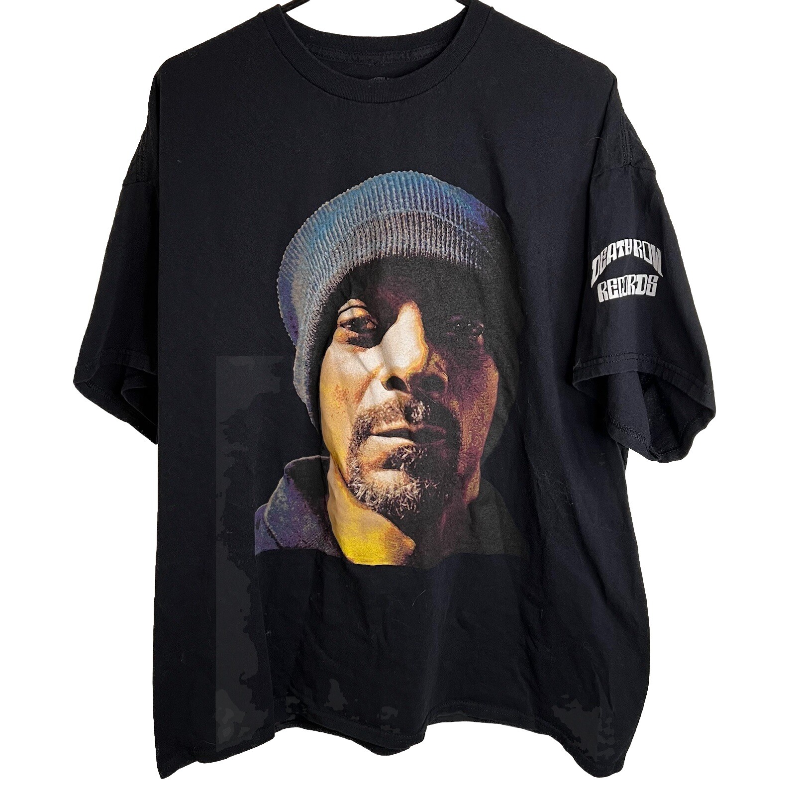 FILA Maglietta Death Row Records Vintage Snoop Dogg Grafica 2XL Rap Y2K