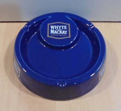 WHYTE & MACKAY SCOTCH WHISKY ADVERTISIGN VTG CERAMIC ASHTRAY