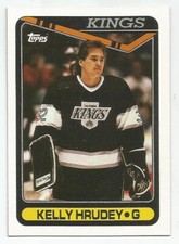 KELLY HRUDEY 1990-91 TOPPS CARD NEAR MINT CONDITION