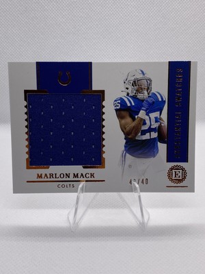 2020 Panini Encased - Substantial Swatches #SS-10 - Marlon Mack /40