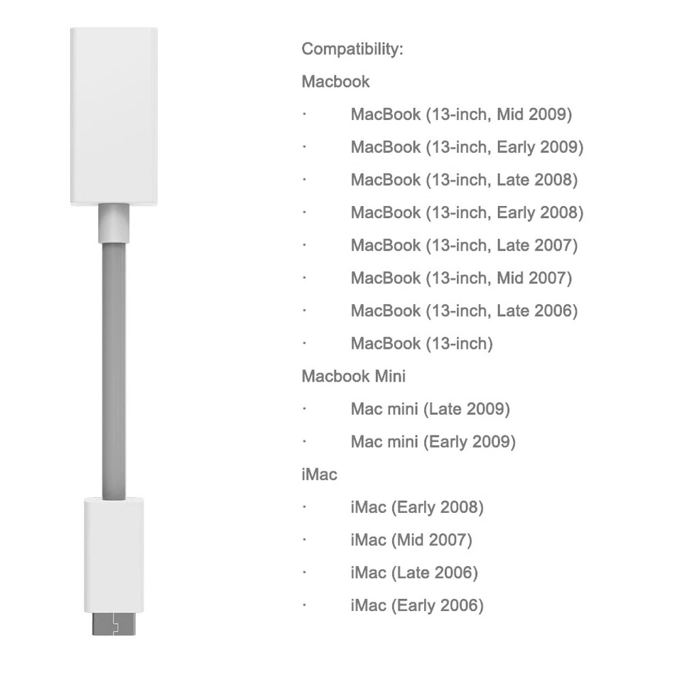 Mini DVI to HDMI Adapter Video Cable Connector Converter for iMac Macbook - Image 3 of 4