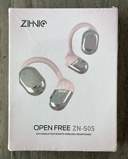 Zihnic ZN-S05 Open-Ear Wireless Bluetooth Headphones w/ Mic Comfort Ear Hooks
