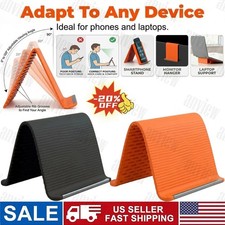 Portable Foldable Silicone Phone Holder, Flexible Silicone Aluminum Phone Stand-