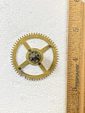 Ingraham Clock Mvmt (Pat 78/79) Strike Side 3rd Wheel  (See Pics To ID) (KD2492)