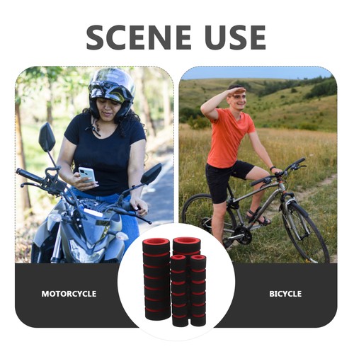 2 Sets Anti-slip Handle Cover Motorcycle Handlebar Ebike Grip for - Picture 7 of 12
