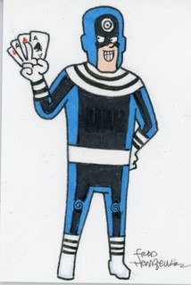 Fred Hembeck Sketch Card: Bullseye Daredevil foe (Marvel Comics)