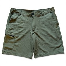 Magellan Outdoors Fish Gear Men's Green Water-Repellent Shorts - Size 36