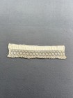 Vintage Handmade Crochet Lace Trim Edging Antique 17x3in Sewing Craft Supplies