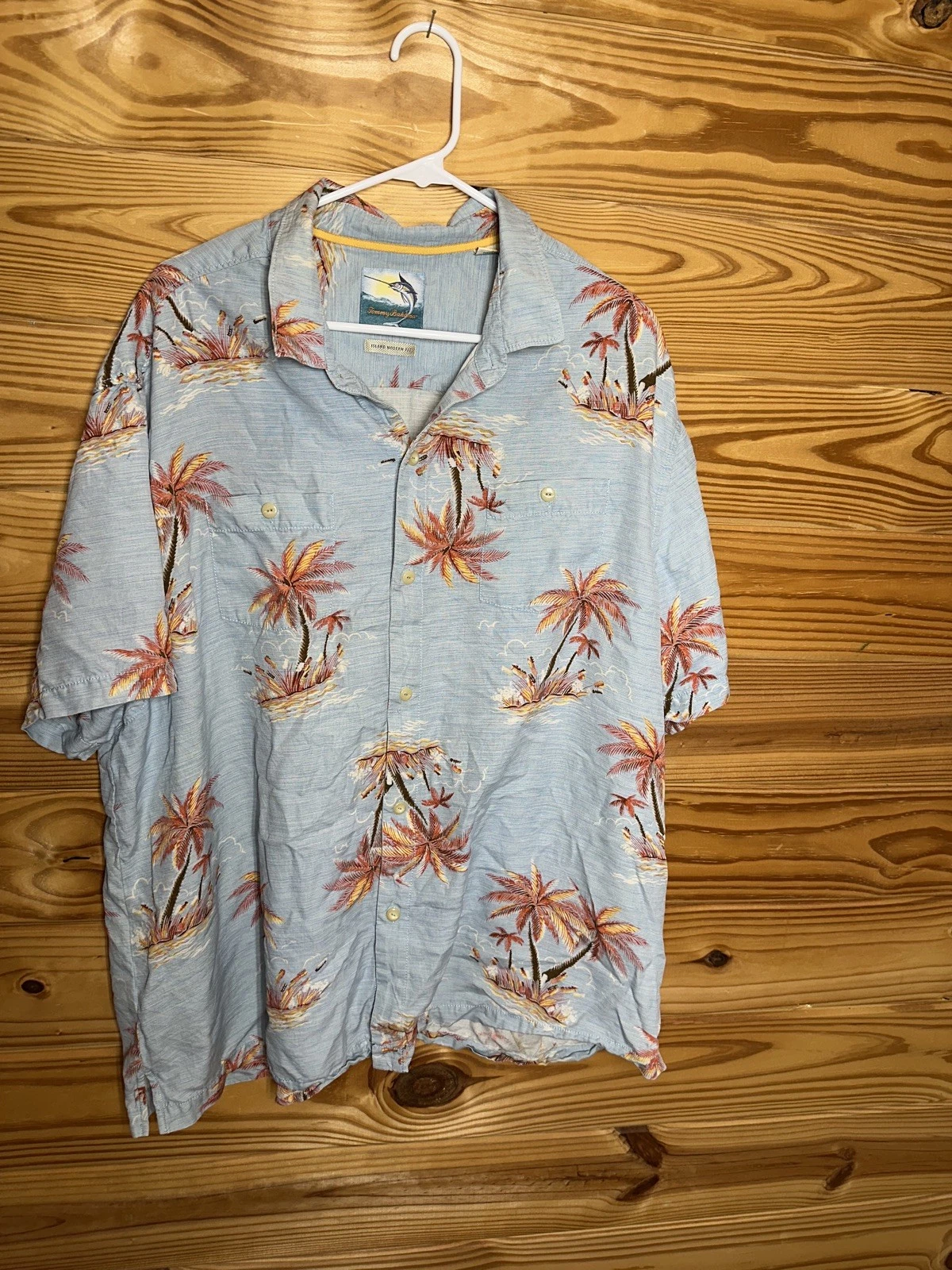 Tommy Bahama Beach Short Sleeve Shirt Men Size 2 XLarge