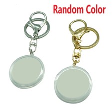 2 Coins Holder Keychain For 30mm Round Coin Commemorative Coin Collection aa