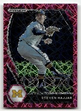 2021 Panini Prizm Draft Picks #PDP61 Steven Hajjar Pink Velocity Prizm