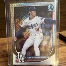 Yoshinobu Yamamoto [Blue] #18 Prices | 2025 Bowman | Baseball Cards